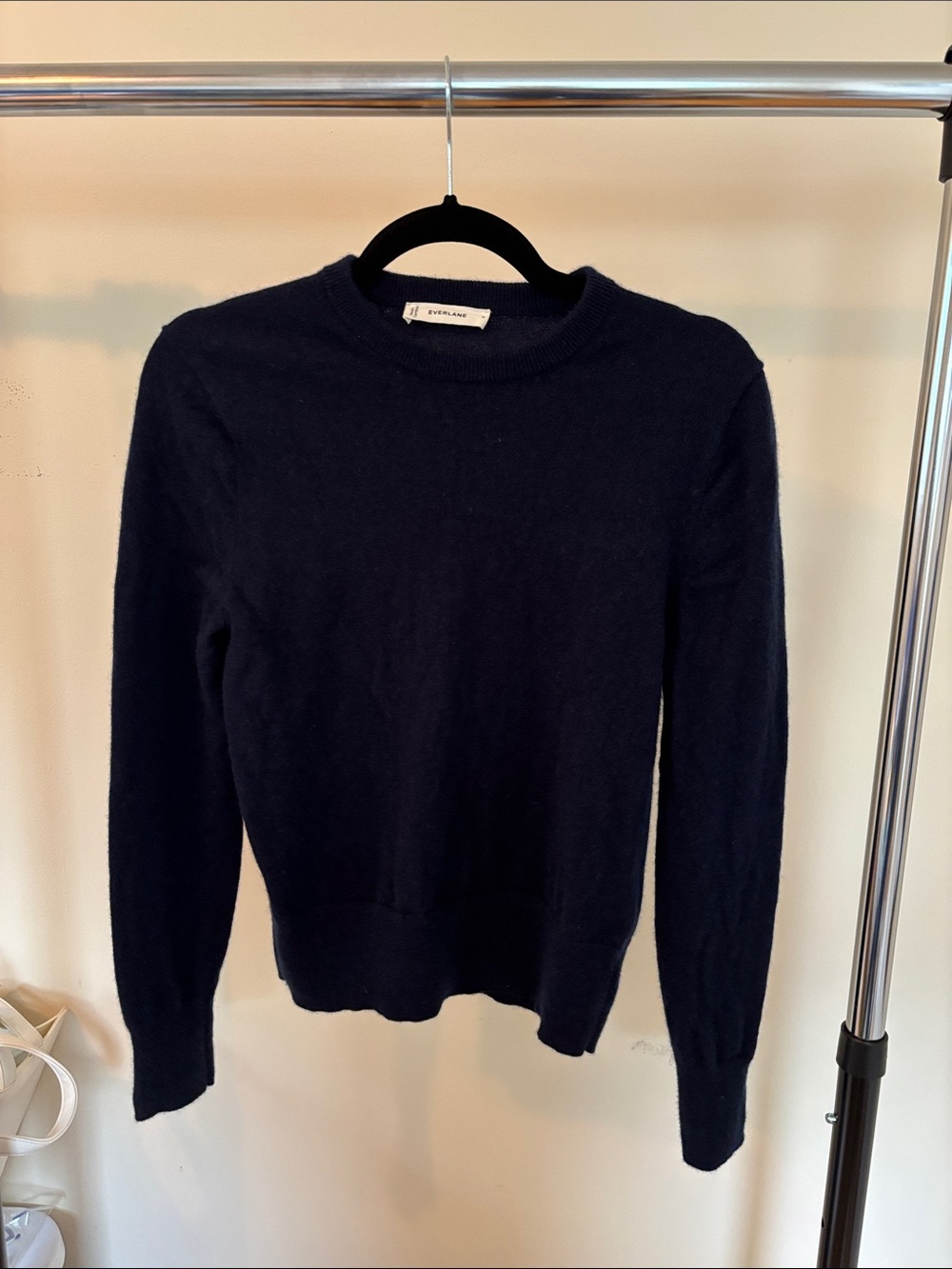 Everlane Navy Cashmere Crew Sweater